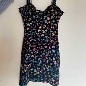 Flower Print Knee length casual dress